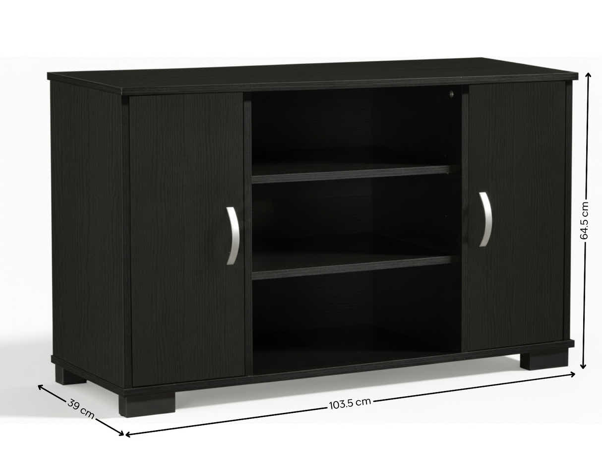Tiko Entertainment Unit Black Oak - 103 cm