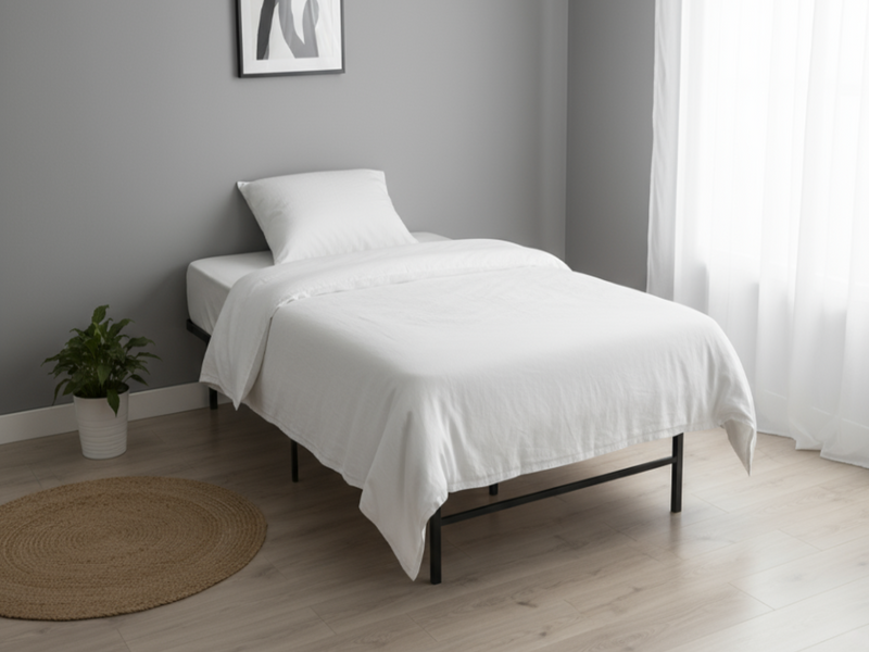 Folding Metal Bed Frame Single