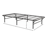 Folding Metal Bed Frame - King Single