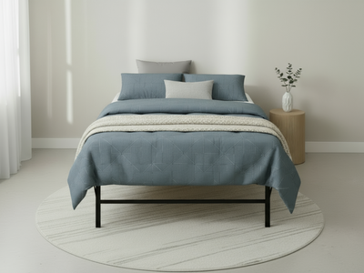 Folding Metal Bed Frame - King Single