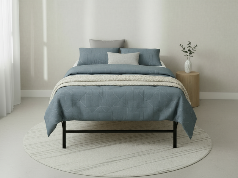 Folding Metal Bed Frame - King Single