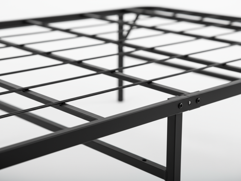 Folding Metal Bed Frame - King Single