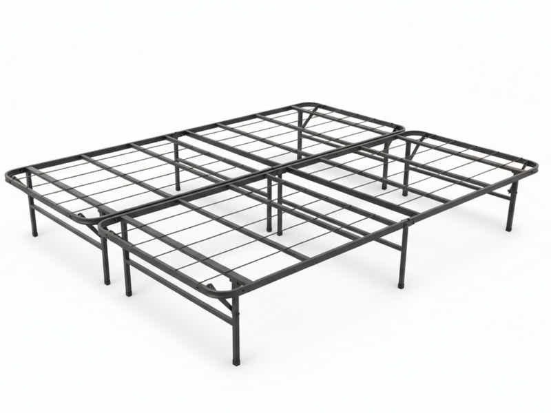 Folding Metal Bed Frame - Queen