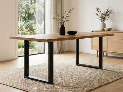 DS Box-Shape Metal Table Legs Large - Set of 2
