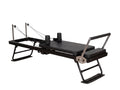 Foldable Pilates Reformer With Headrest - Black