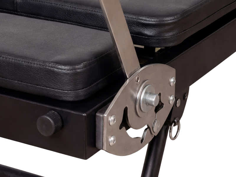 Foldable Pilates Reformer With Headrest - Black