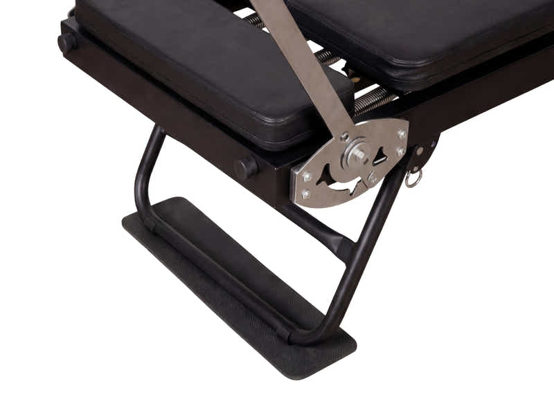 Foldable Pilates Reformer With Headrest - Black