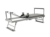 Foldable Pilates Reformer With Headrest - White
