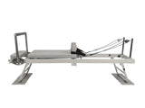 Foldable Pilates Reformer With Headrest - White