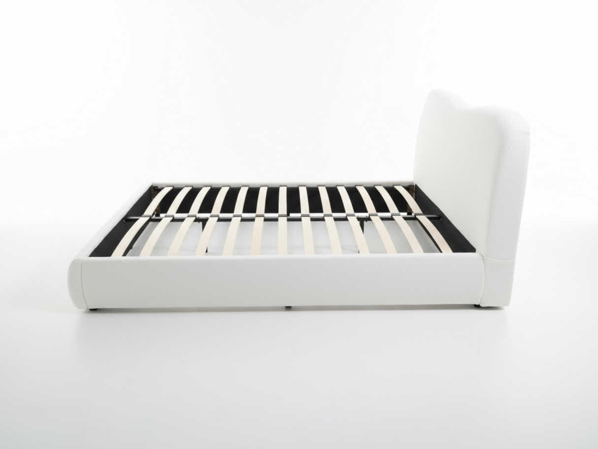 Chelsy Boucle Bed Frame Beige - Queen