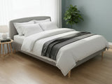 Zion Bed Frame Grey - Queen