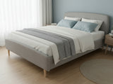 Zion Bed Frame Grey - Queen