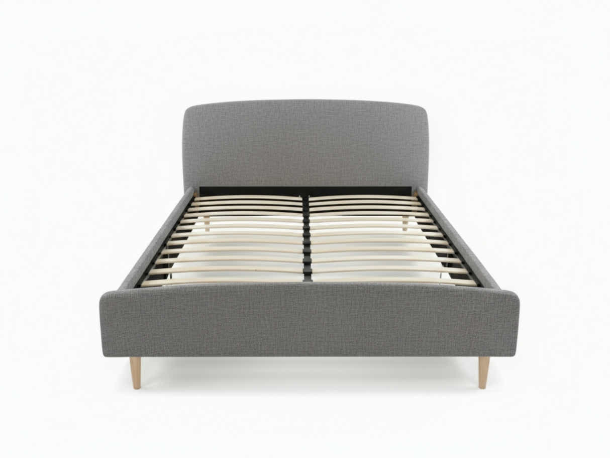 Zion Bed Frame Grey - Queen