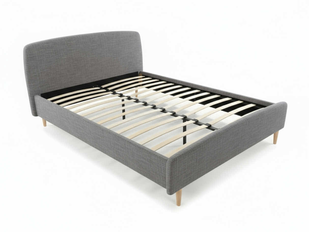 Zion Bed Frame Grey - Queen