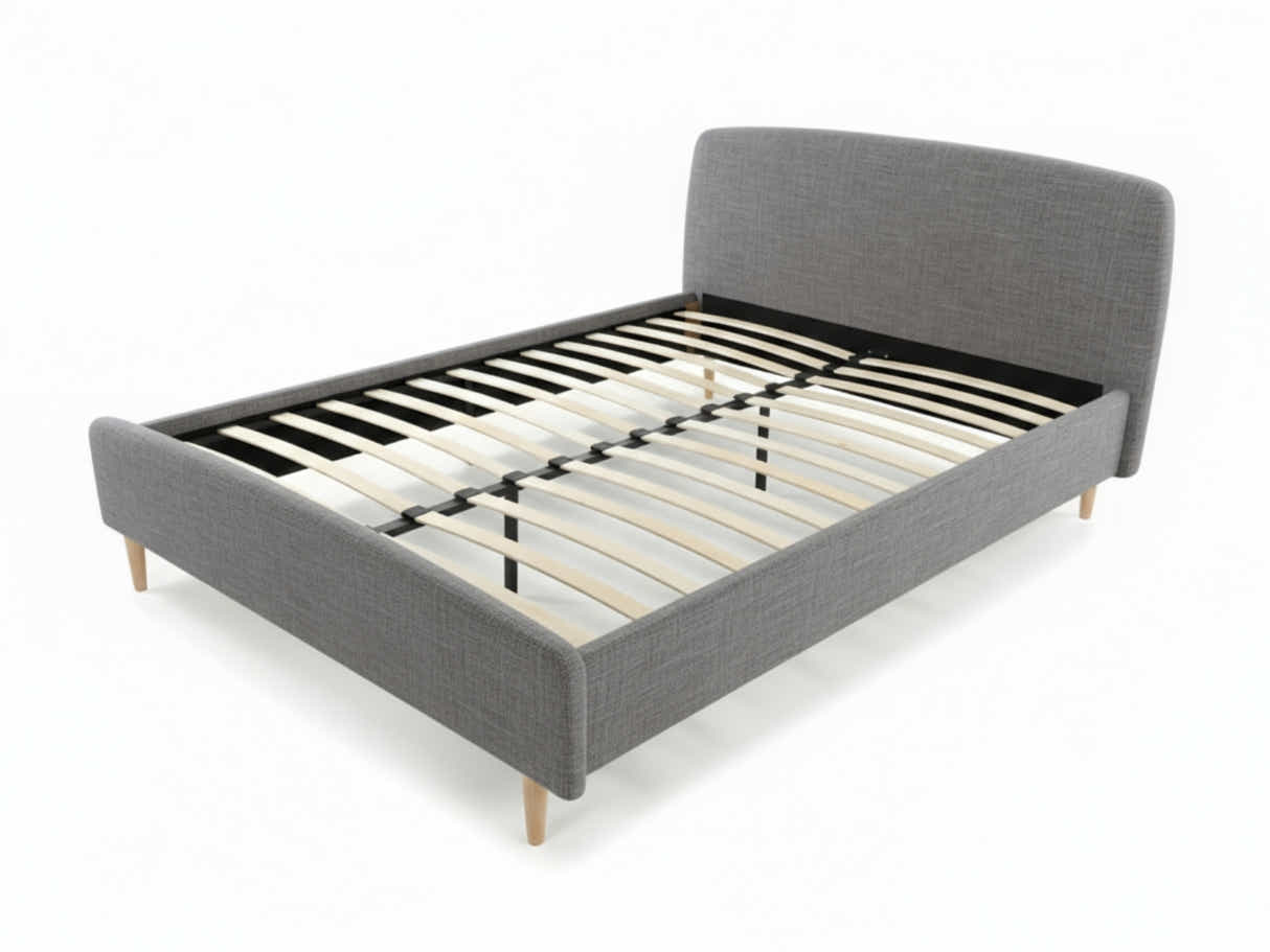 Zion Bed Frame Grey - Queen