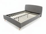 Zion Bed Frame Grey - Queen