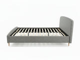 Zion Bed Frame Grey - Queen