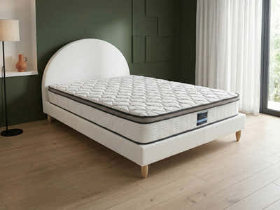 Shephard Bed Frame & Euro Top Memory Foam Mattress GEL30 - Double