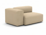 Corduroy Modular Left Armrest Seater - Beige