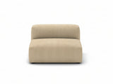 Corduroy Modular Armless Seater - Beige