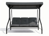 Reclining 3-Seater Swing Chair - Grey