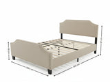 Eldora Bed Frame Khaki - Double