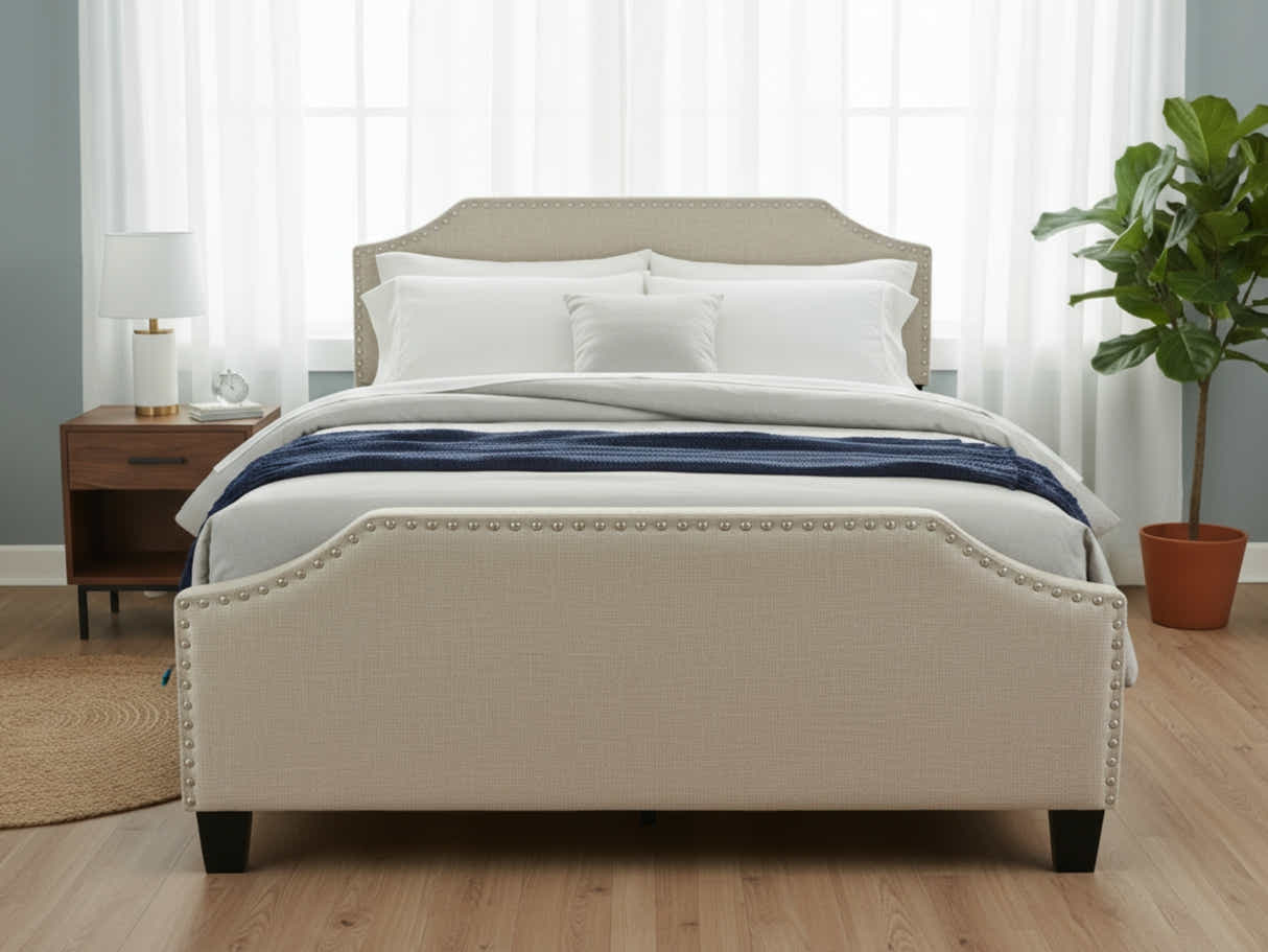 Eldora Bed Frame Khaki - Double