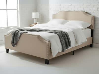 Eldora Bed Frame Double - Khaki