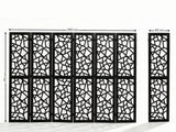 6-Panel Room Divider C M7 - Black