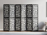 6-Panel Room Divider C M7 - Black