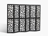 6-Panel Room Divider C M7 - Black