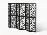 6-Panel Room Divider C M7 - Black