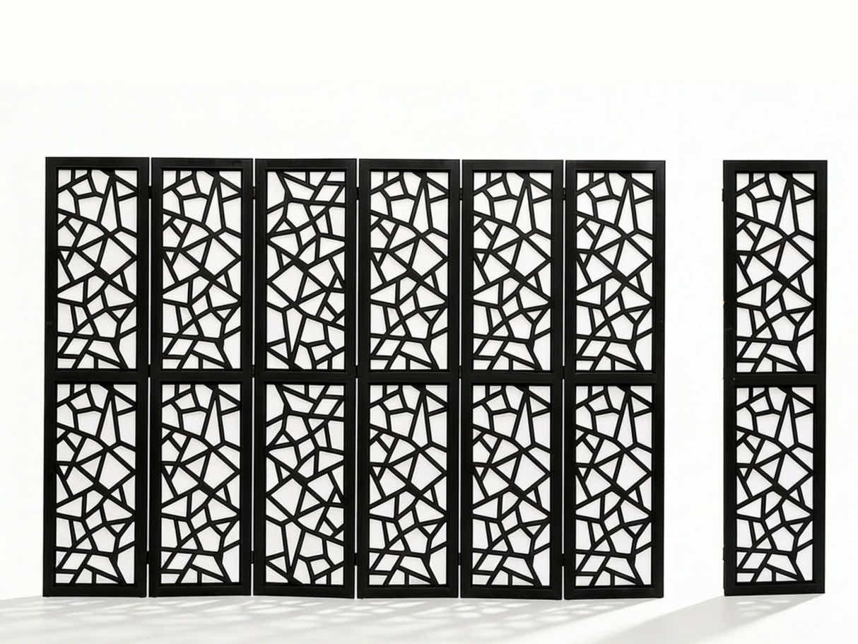 6-Panel Room Divider C M7 - Black