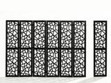 6-Panel Room Divider C M7 - Black