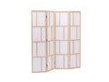 4-Panel Room Divider C M9 - Natural