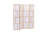4-Panel Room Divider C M9 - Natural