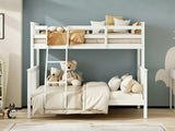 New Chico Triple Bunk Bed - White & Bon10 Single + Bon15 Double Mattresses