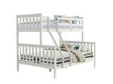 New Chico Triple Bunk Bed - White & Bon15 Single + Bon21 Double Matresses