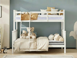 New Chico Triple Bunk Bed - White & Bon15 Single + Bon21 Double Matresses