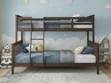 New Chico Triple Bunk Bed - Walnut & Bon15 Single + Bon15 Double Mattresses