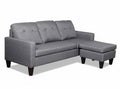 Northland Linen Sofa With Ottoman - Grey