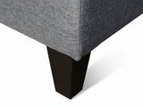 Northland Linen Sofa With Ottoman - Grey