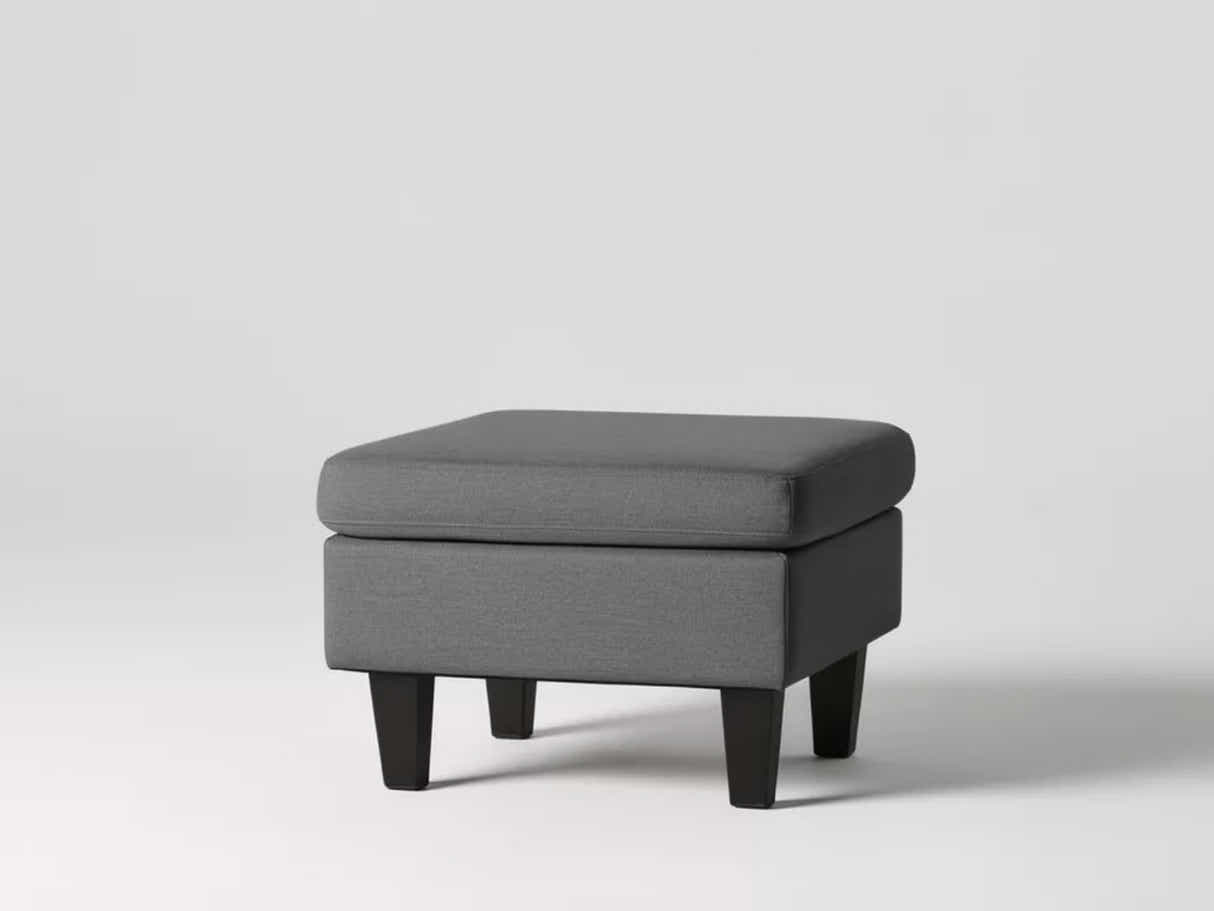 Northland Linen Sofa With Ottoman - Grey