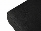 Northland Linen Sofa With Ottoman - Black