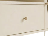 Lonna Steel Entertainment Unit Butter Cream - 160 cm