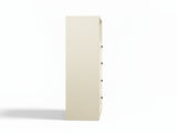 Lonna Steel 4-Drawer Tallboy with Shelf - Butter Cream