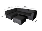 DS NZ made Andy corner sofa Vish black