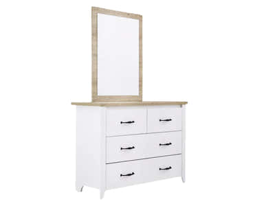 Adelle 4-Drawer Chest with Mirror