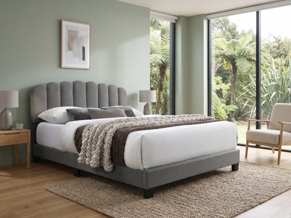 Innogen Bed Frame Grey - Double