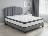 Innogen Bed Frame Grey & Euro Top Memory Foam Mattress GEL30 - Double
